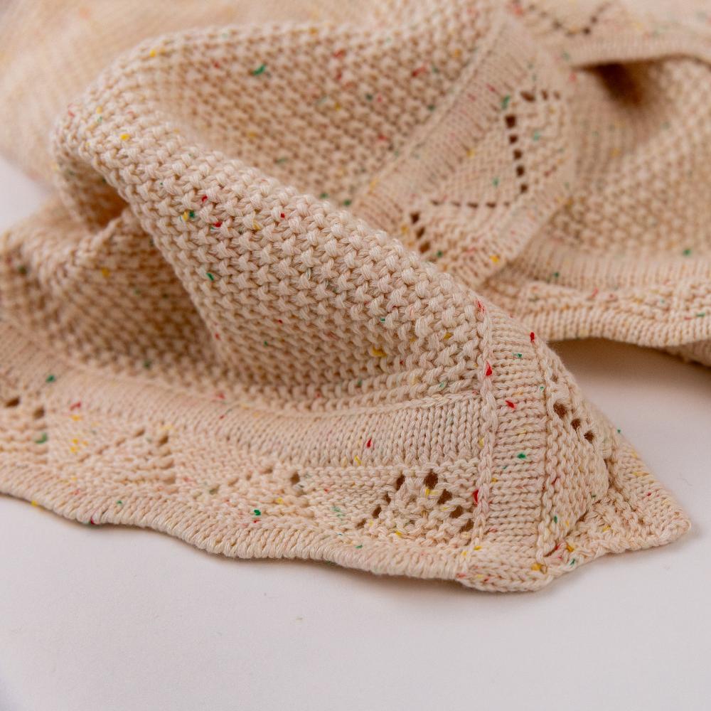 Baby blanket knit newborn love from mama swaddling soft