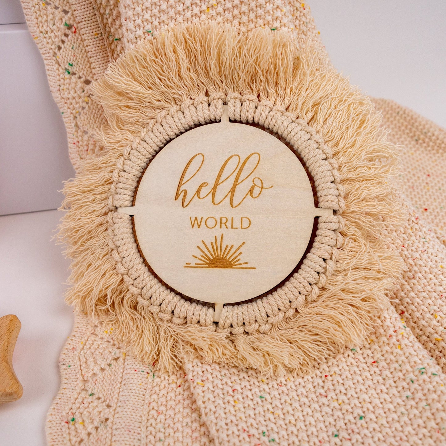 word tassel hello world card love from mama melbourne newborn baby gifts and hampers