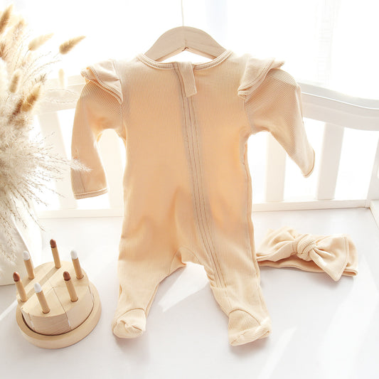 Baby Romper Ruffle Set