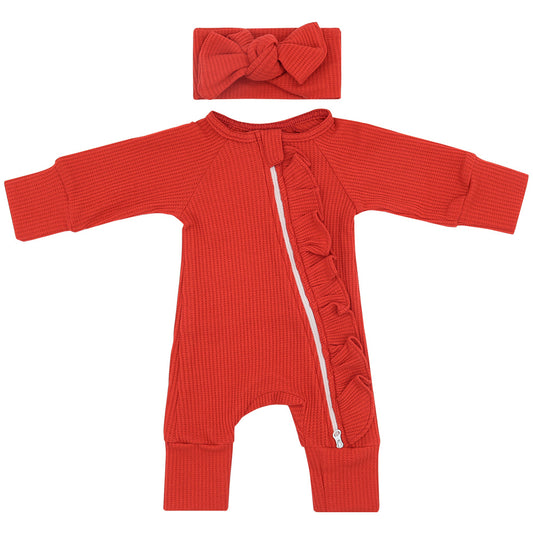 Red baby romper